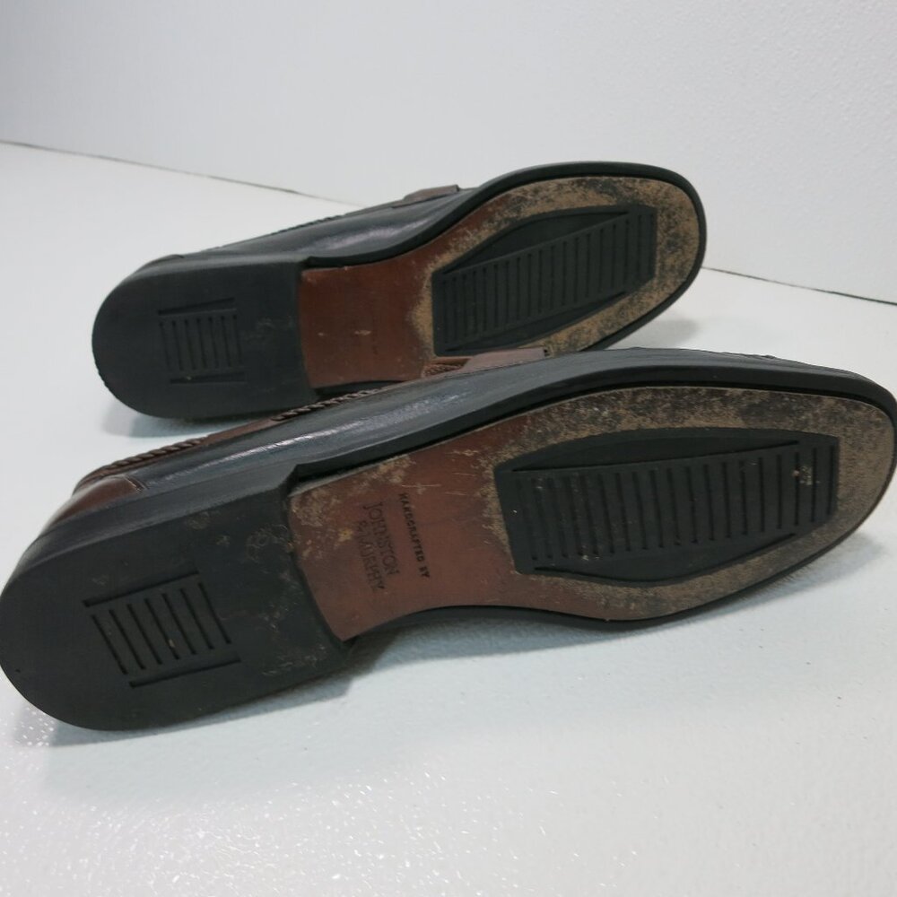 Johnston & Murphy Kiltie Tassel Leather Dress Moccasin Loafers Men's Shoes 10.5 - Picture 4 of 7